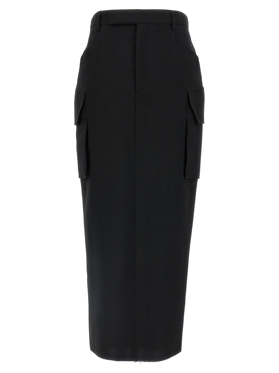 Rick Owens Firebanks Skirt — Black