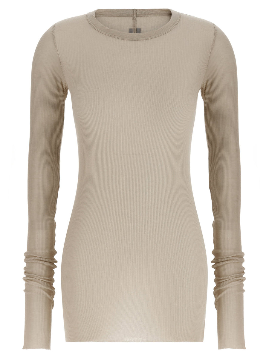 Rick Owens Rib LS T T-shirt — Beige