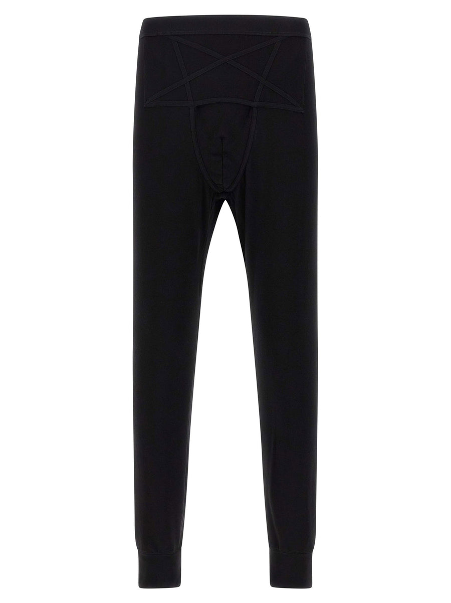 Rick Owens Thermal Knit Leggings — Black