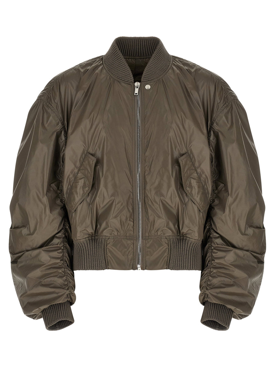 Rick Owens Secchia Flight Bomber Jacket — Taupe