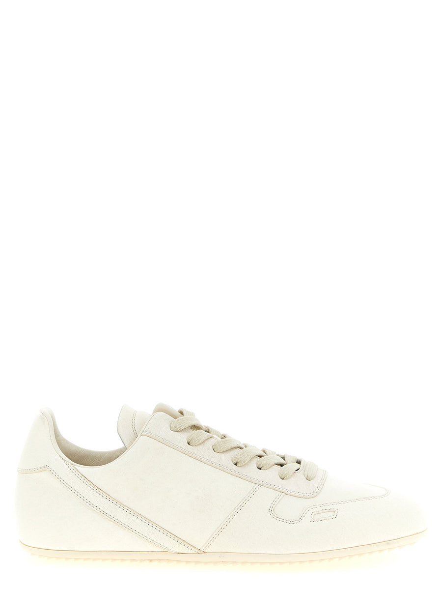 Rick Owens Minimal Sneak Sneakers — Cream
