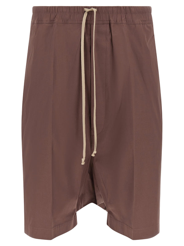 Rick Owens Cotton poplin bermudas in brown