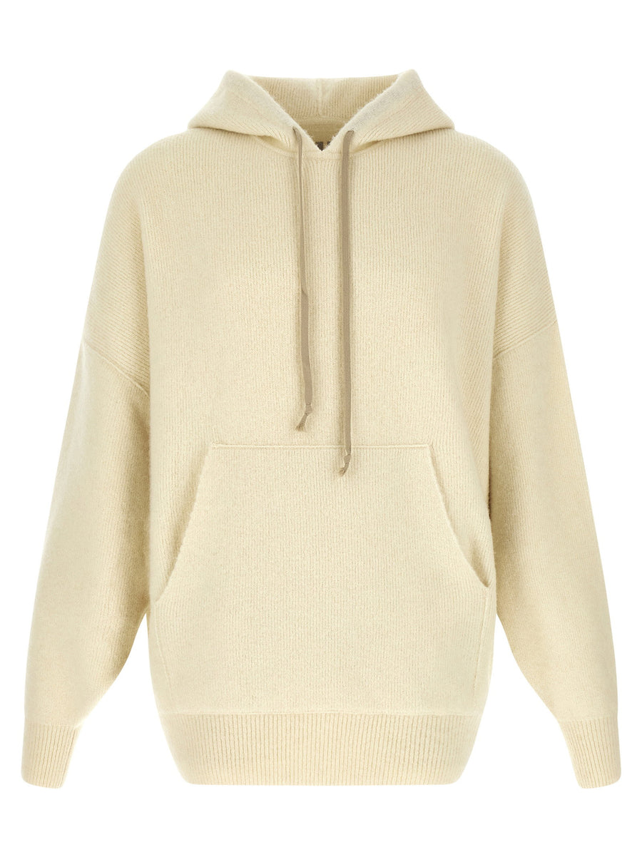 Rick Owens Hun Hoodie — Cream