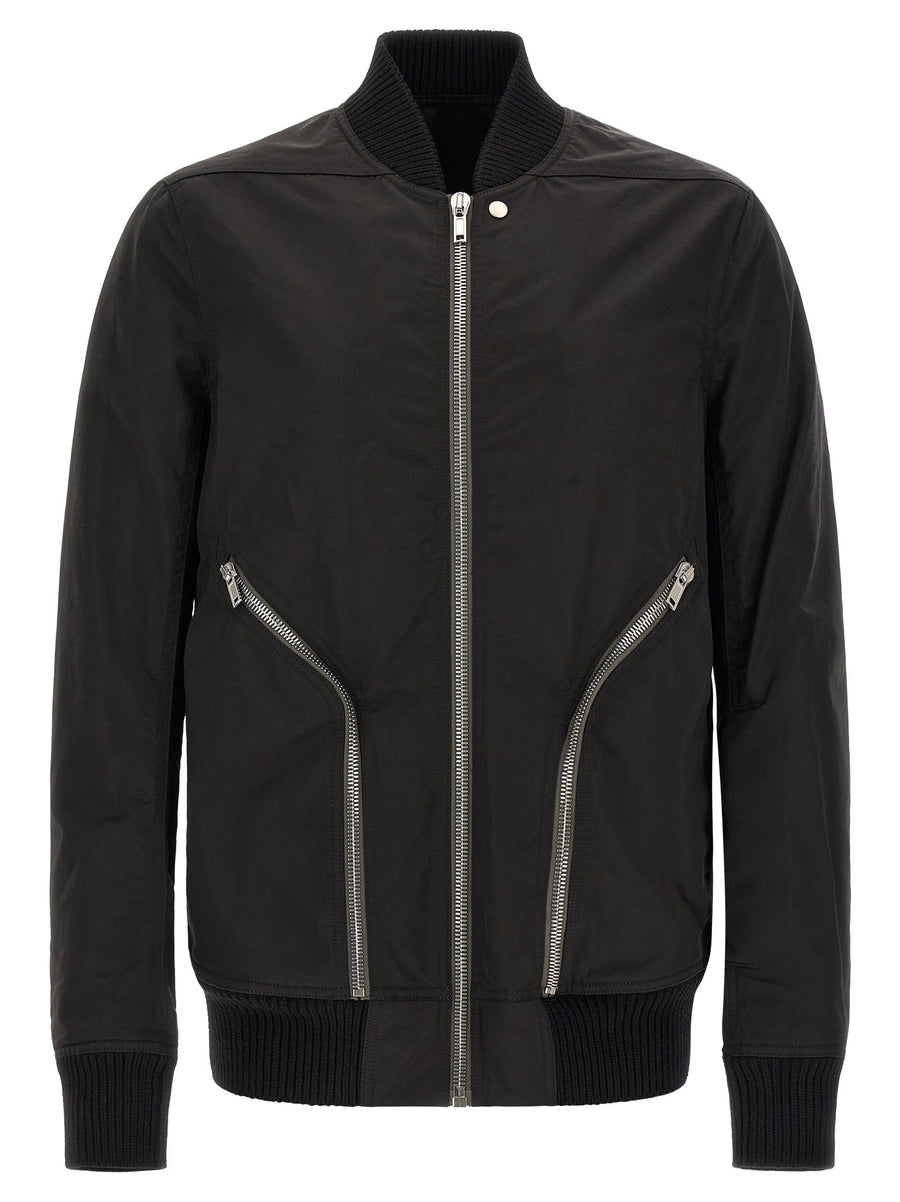 Rick Owens Structured Bomber Jacket — Black