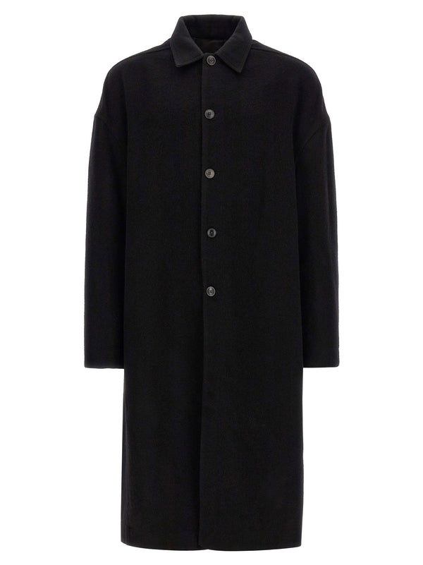 Rick Owens براد معطف — أسود