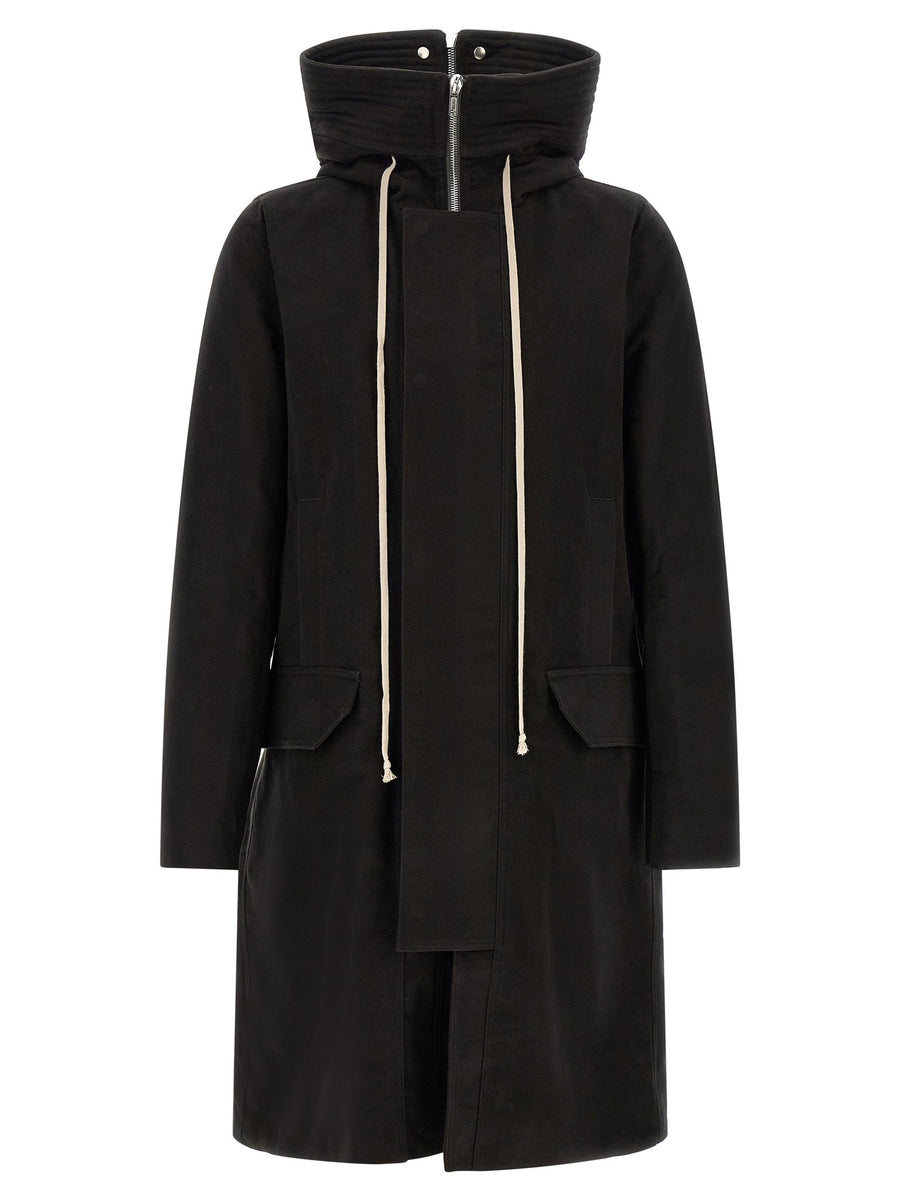 Rick Owens معطف — أسود