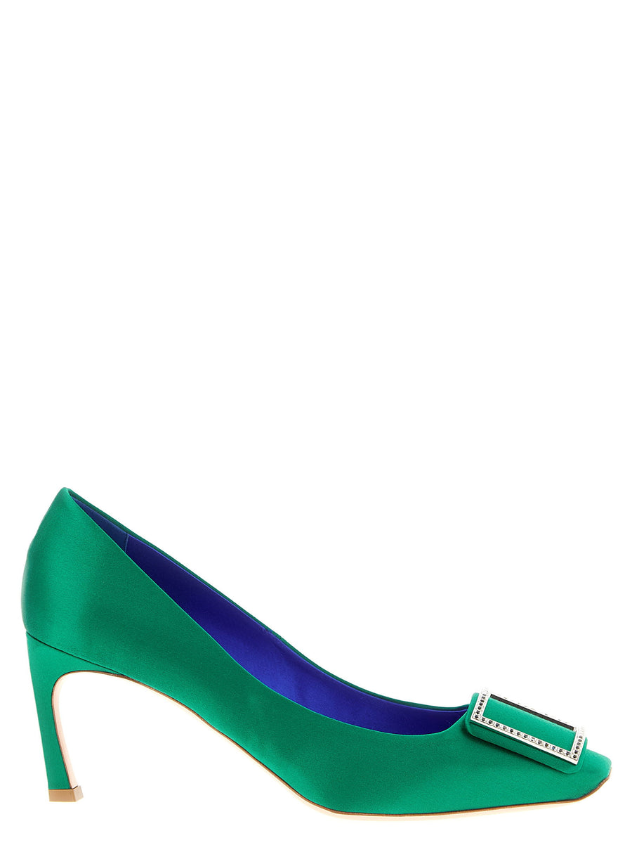 Roger Vivier Trompette Pump — Green