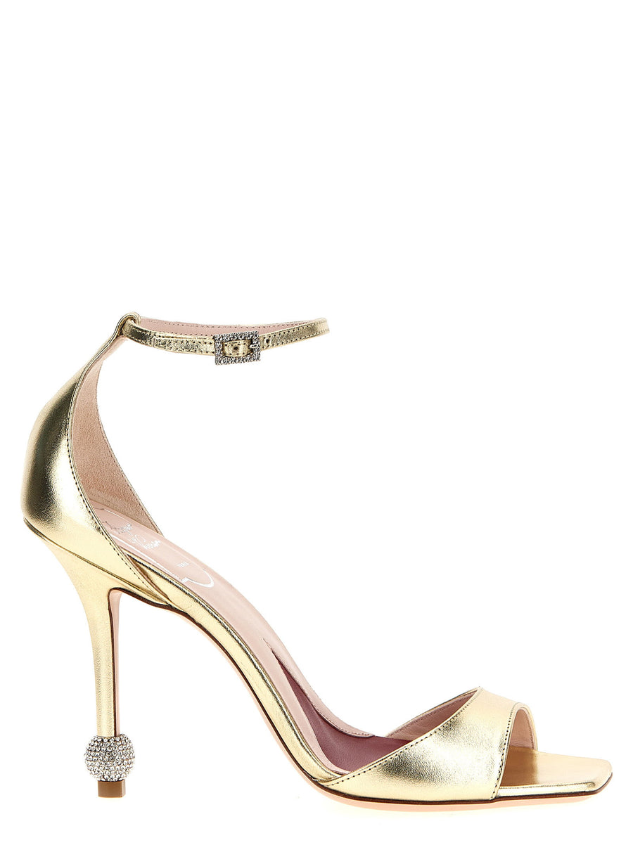 صندل Roger Vivier مارلين كعب — ذهبي
