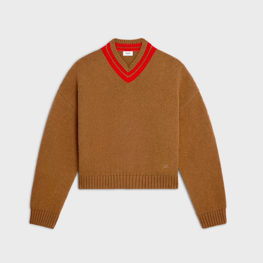 Celine Pure cashmere sweater in camel