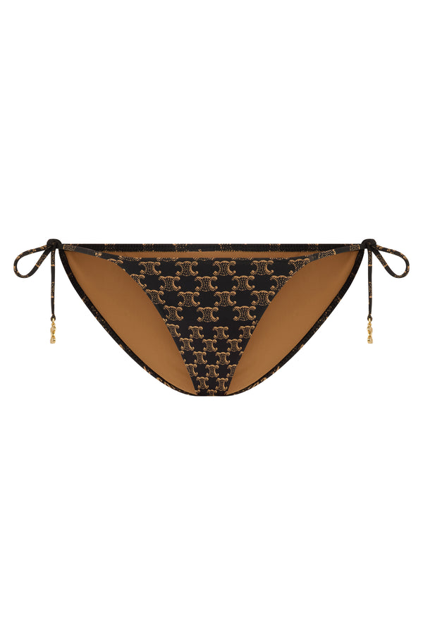 Bikini Slip Jersey Brown Polyamide Bikinis