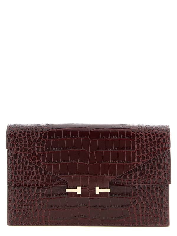 حقيبة كلاتش Tom Ford — عنابي
