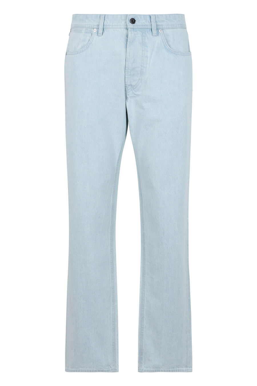 Jeans Straight Leg Light Blue Cotton Regular & Straight-leg