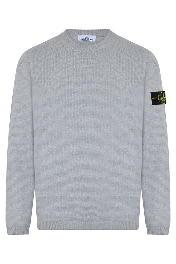 Crew Neck Cotton Sweater Grey Sweatshirts