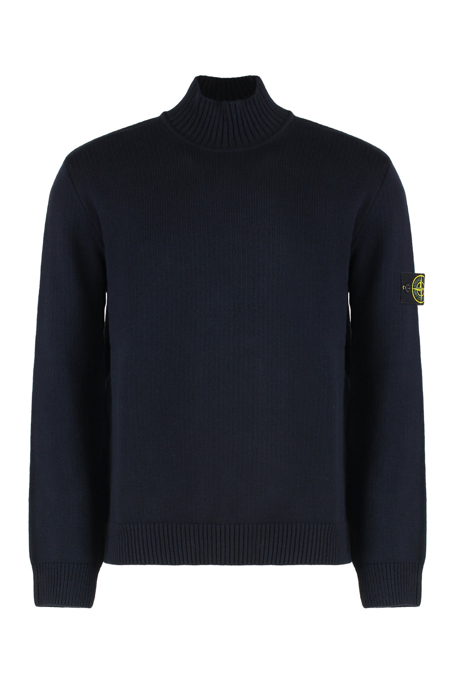 Cotton Turtleneck Sweater Blue