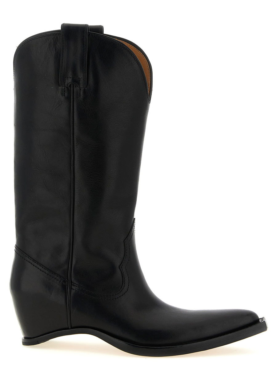 Maison Margiela Heel-less Texan Boot — Black