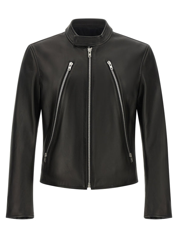 Maison Margiela Lambskin jacket in black
