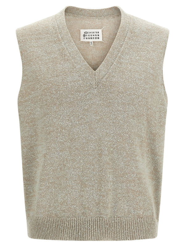 Maison Margiela بوكليه حياكة جيليه — بيج
