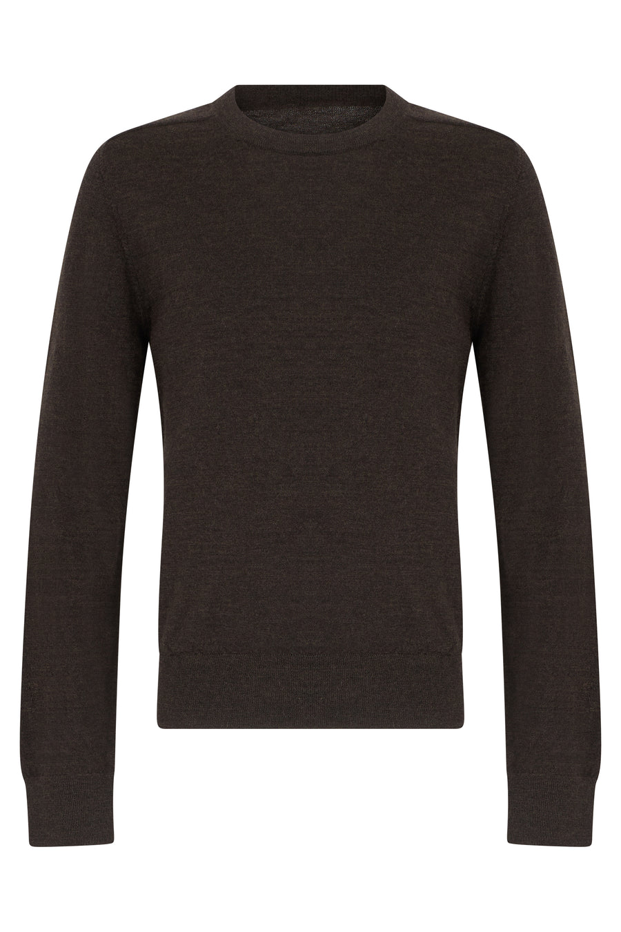 Wool Crew-Neck Sweater Mocha Sweatshirts