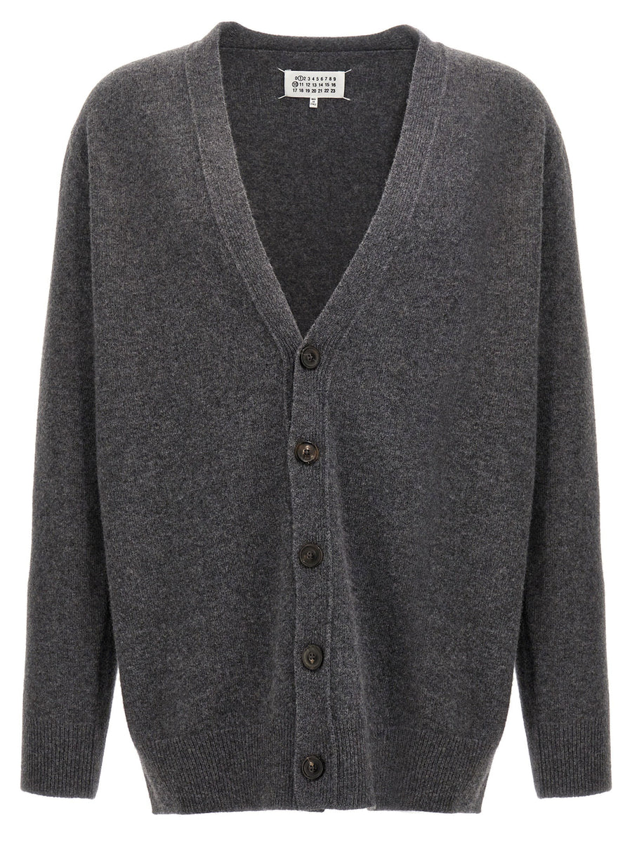 Maison Margiela Wool Cardigan — Charcoal