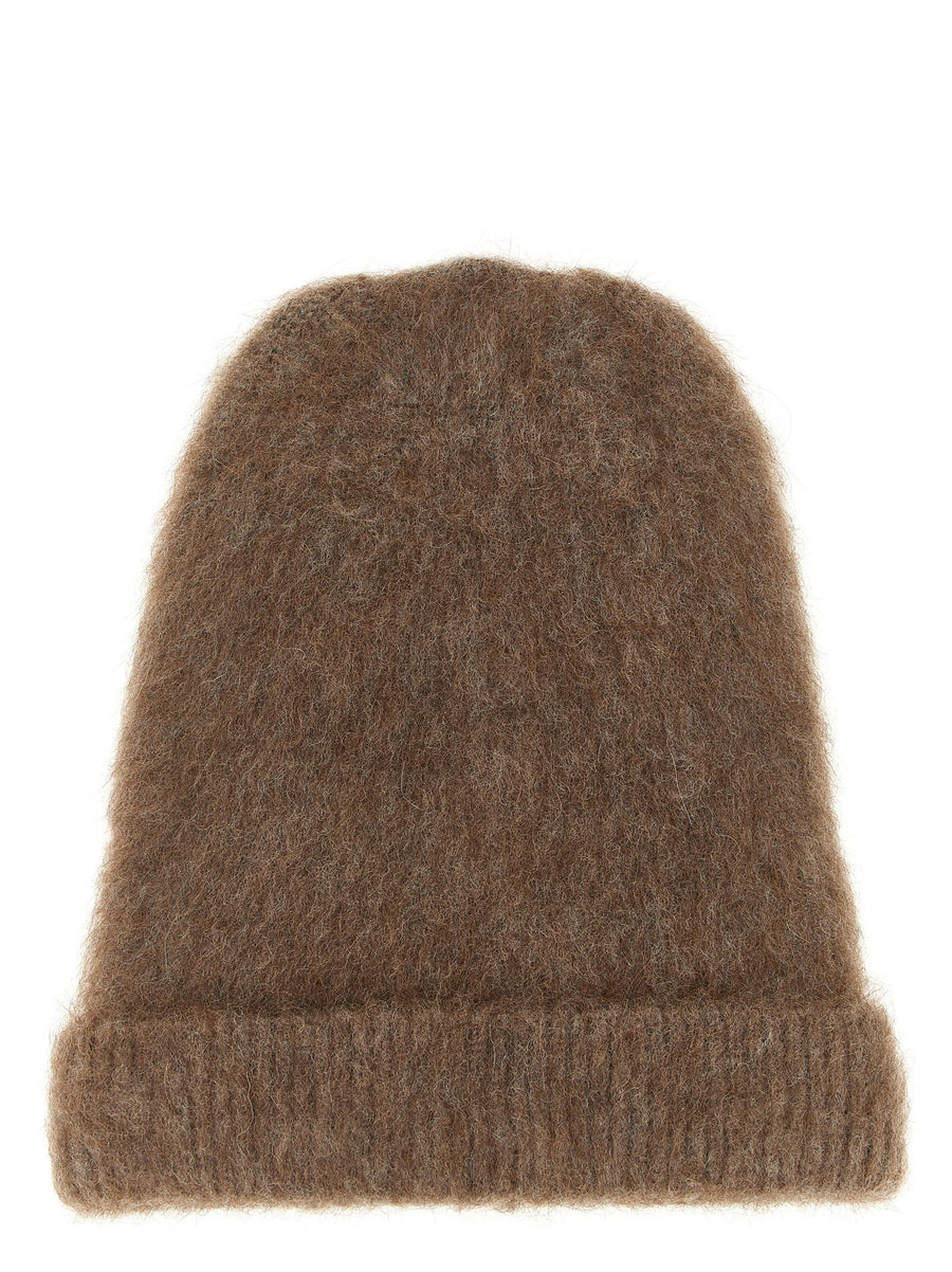 Maison Margiela Wool and alpaca blend beanie in brown