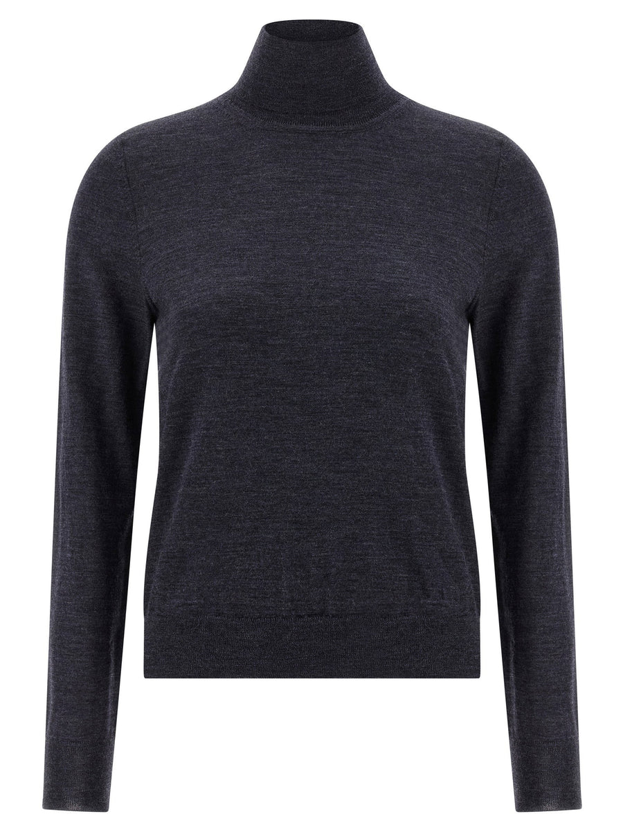 Maison Margiela Wool mélange sweater in charcoal