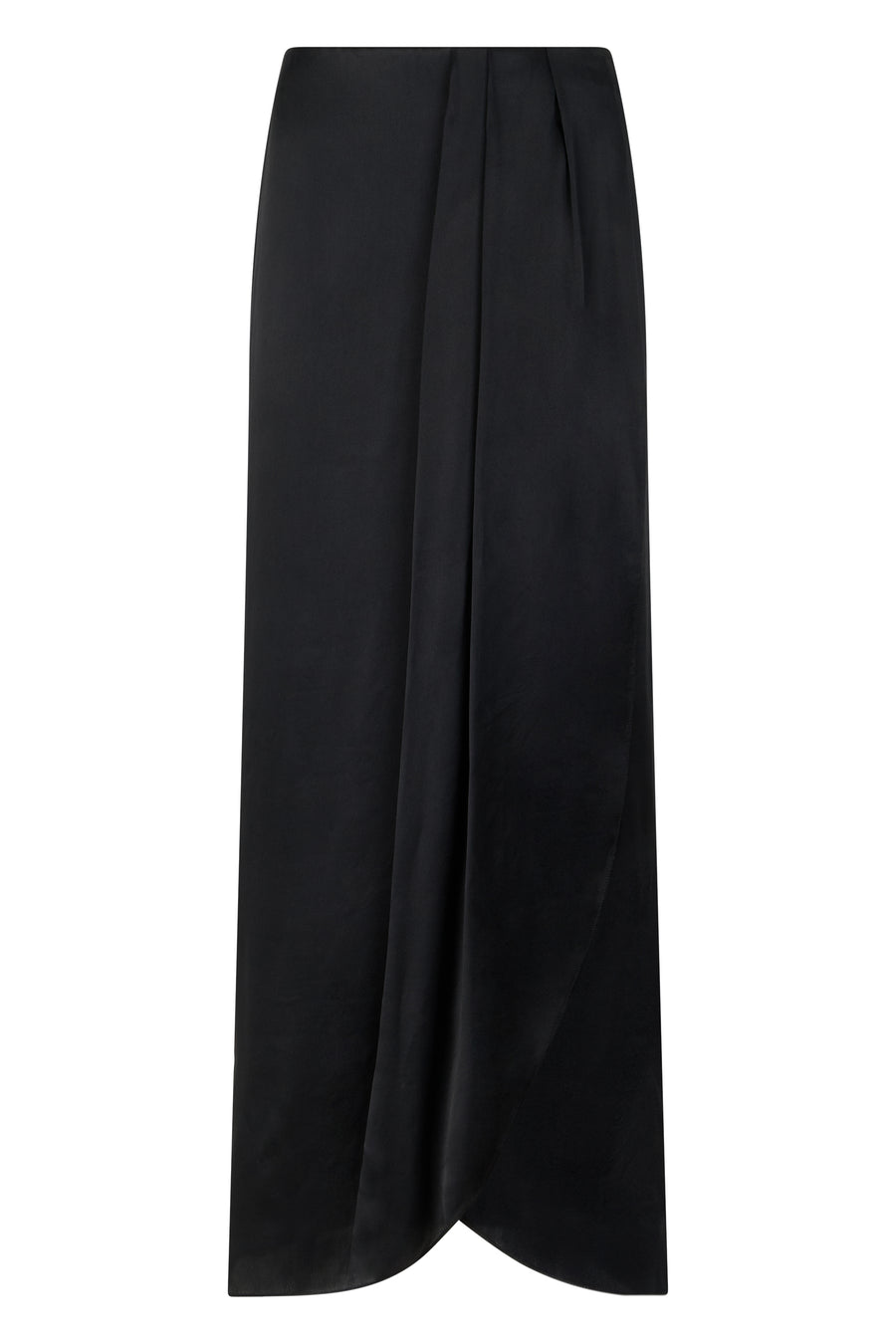 Long Skirt Black Acetate