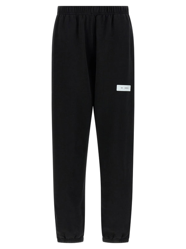 Mm6 Maison Margiela Cotton Sweatshirt Joggers — Black