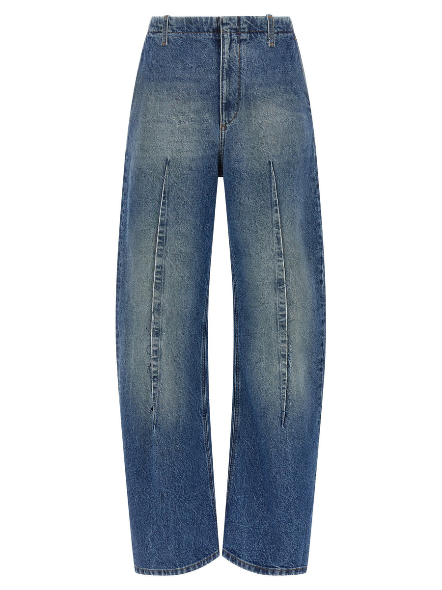 Mm6 Maison Margiela Vertical Pinch Jeans — Blue