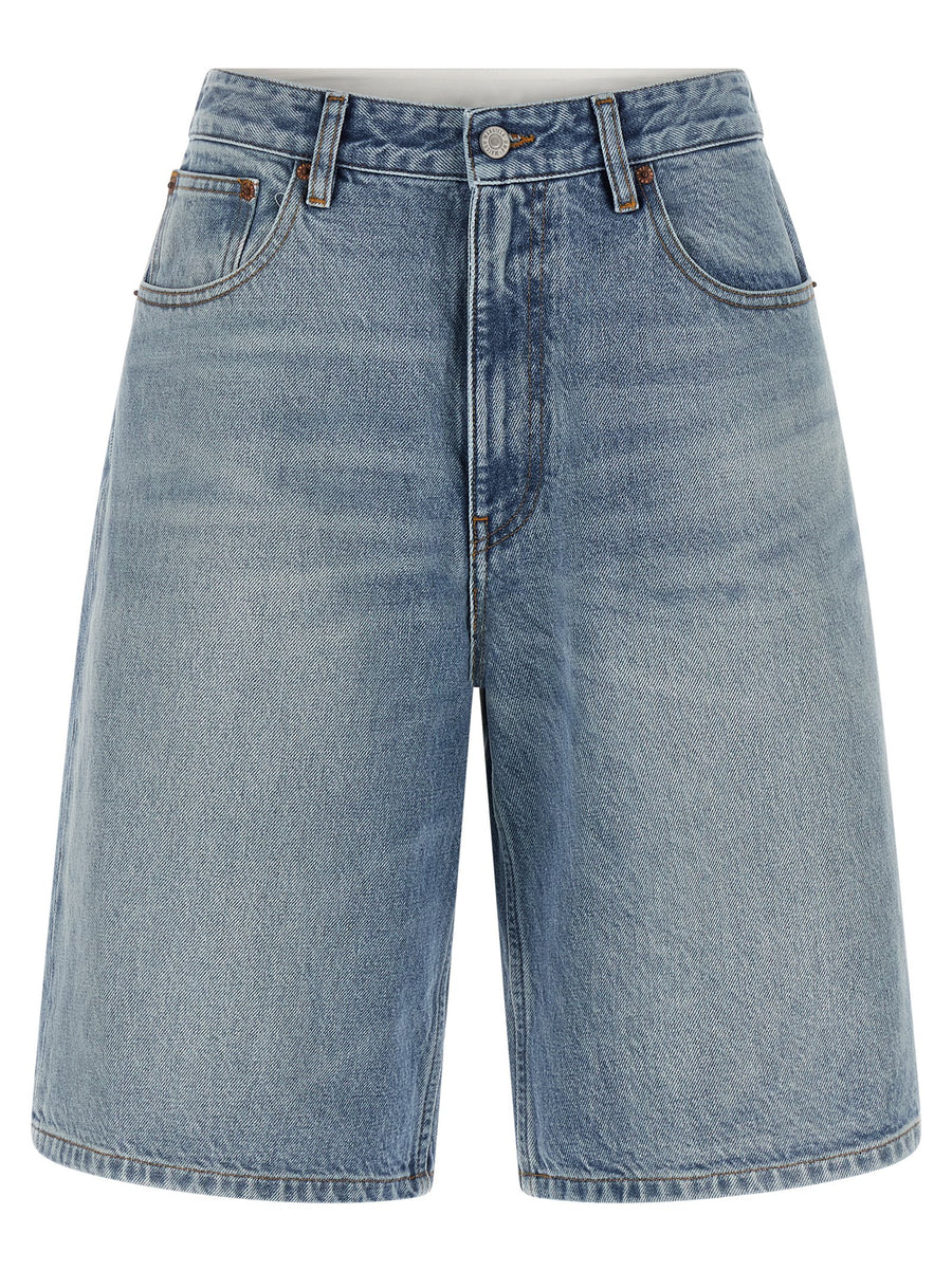Mm6 Maison Margiela Bermuda Shorts — Blue