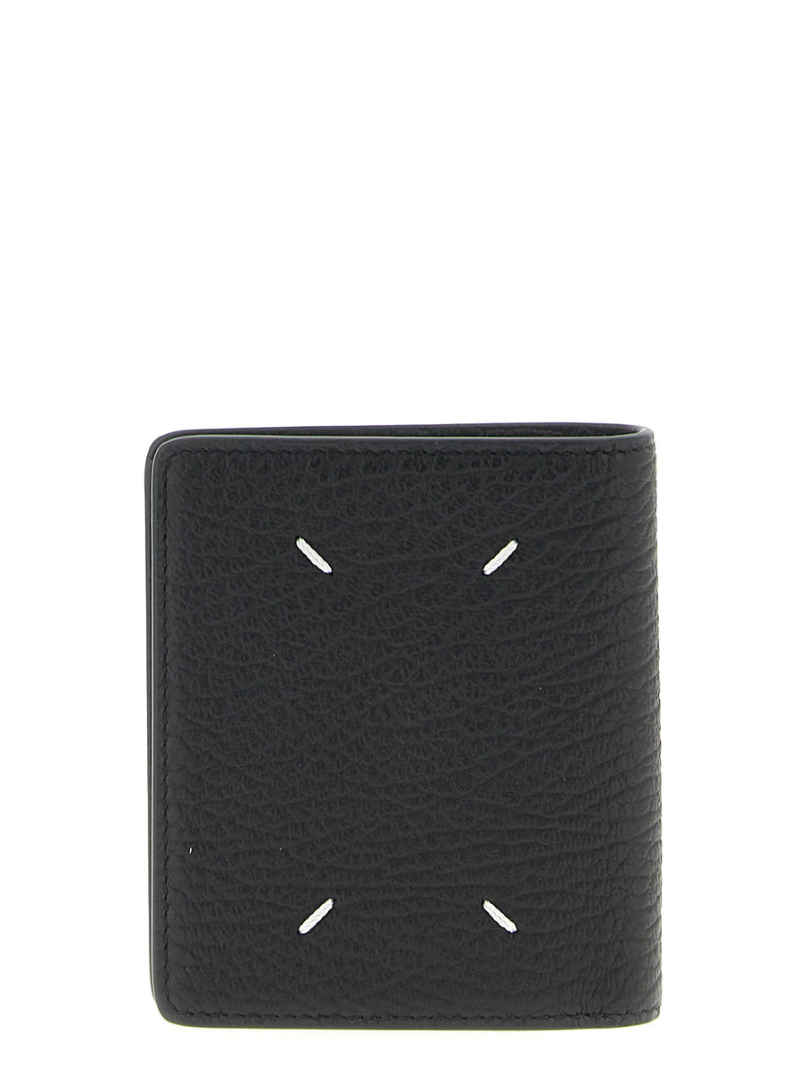 Maison Margiela Hammered leather wallet in black