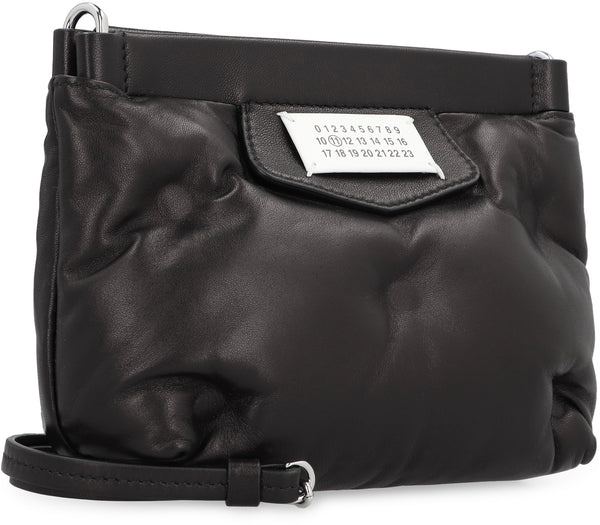Glam Slam Quilted Leather Clutch Black Bags