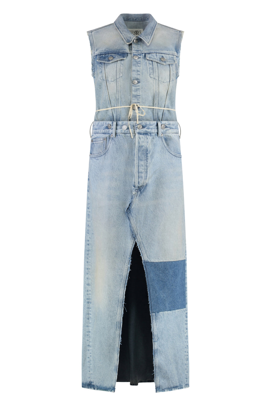 Denim Dress Medium Blue Cotton