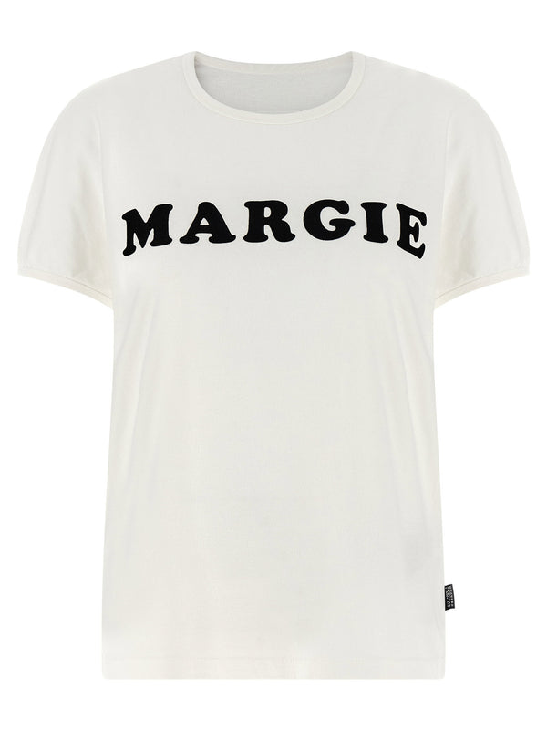 تيشيرت Mm6 Maison Margiela بنقشة Arc - أبيض قميص