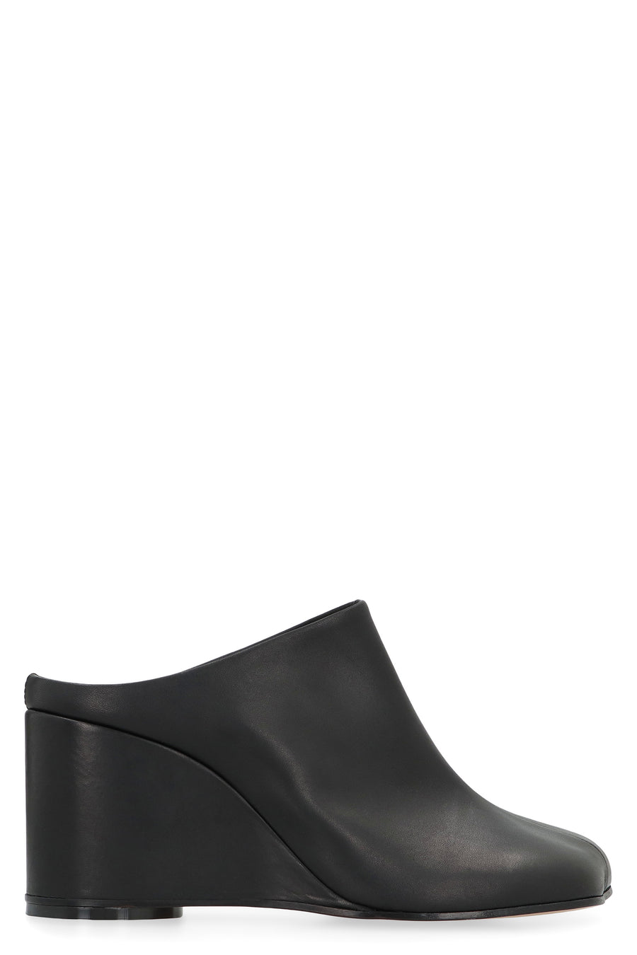 Leather Mules Black Calf Sandal