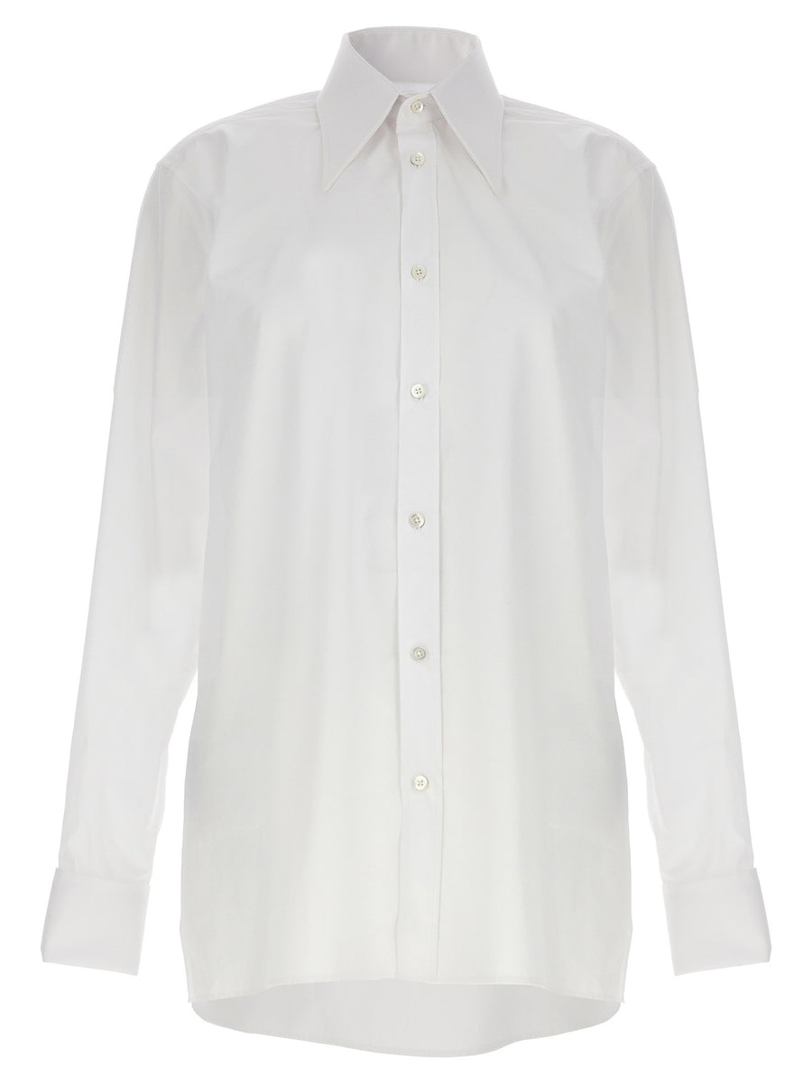 Maison Margiela Cotton Poplin Shirt — White