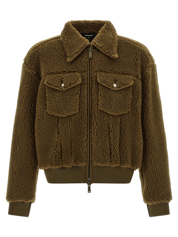 Dsquared2 تيدي جاكيت — زيتوني