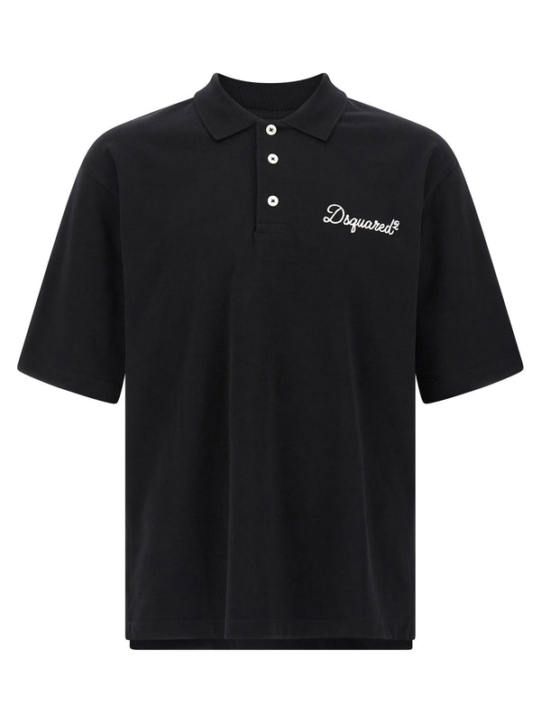 Dsquared2 polo shirt in black