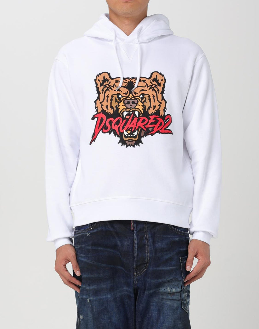 Dsquared2 100% Cotton hoodie in white