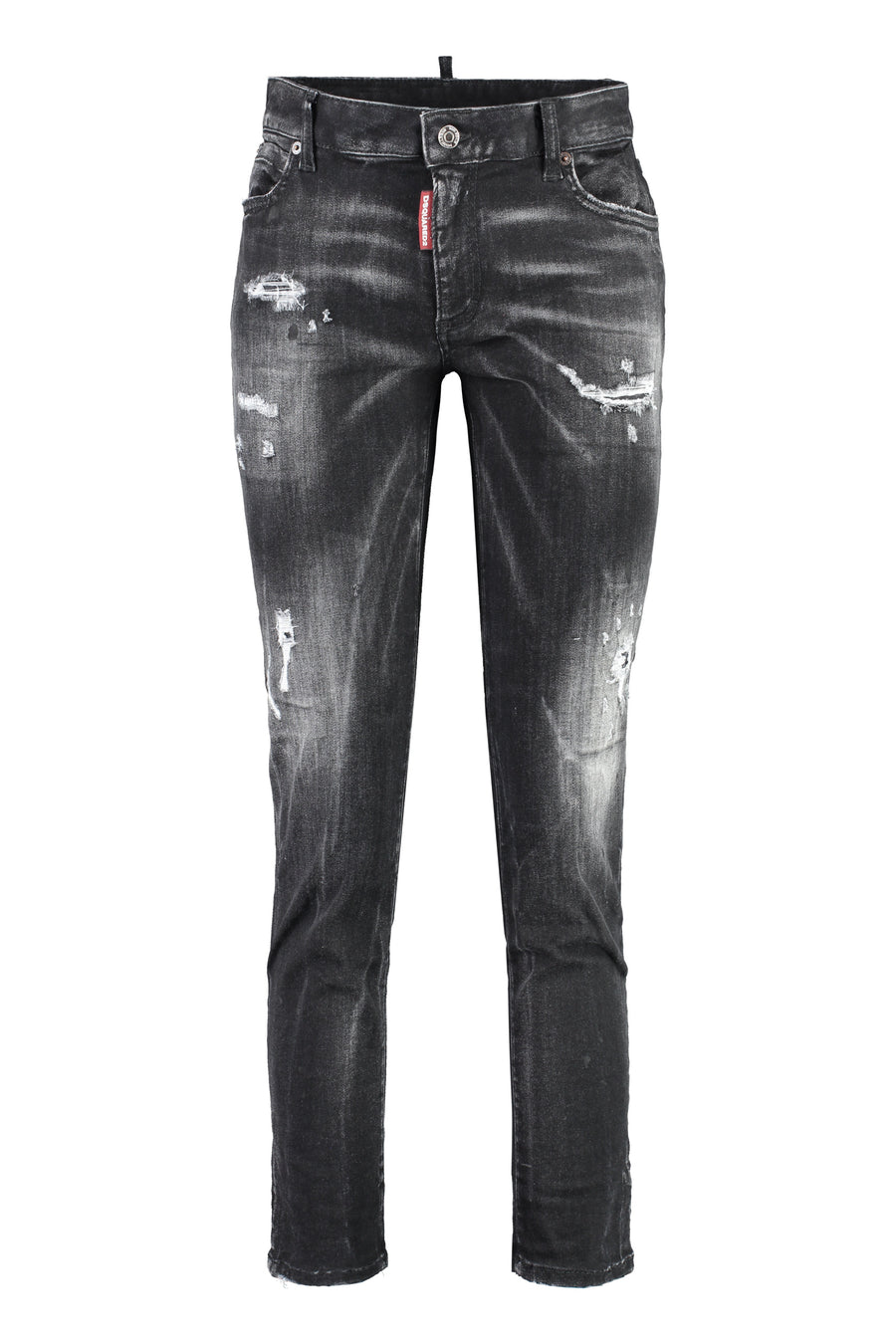 Twiggy Stretch Cropped Jeans Grey Cotton; Lyocell; Elastane
