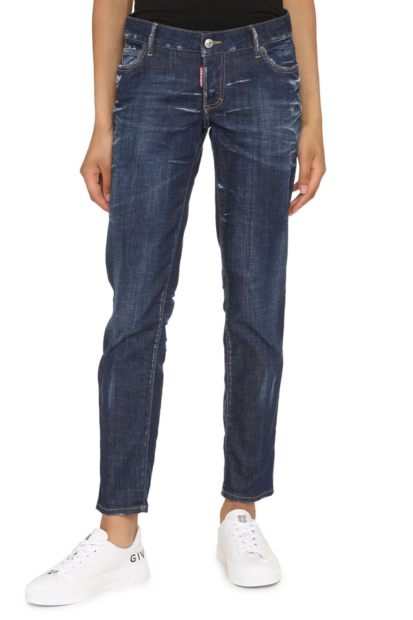 Jennifer Straight-Leg Jeans Denim Cotton