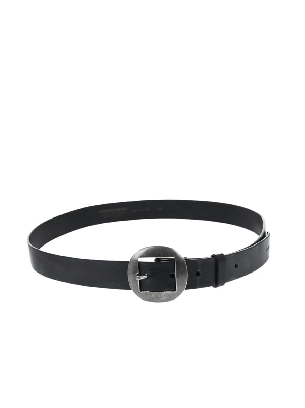 Dsquared2 100% Leather belt in black