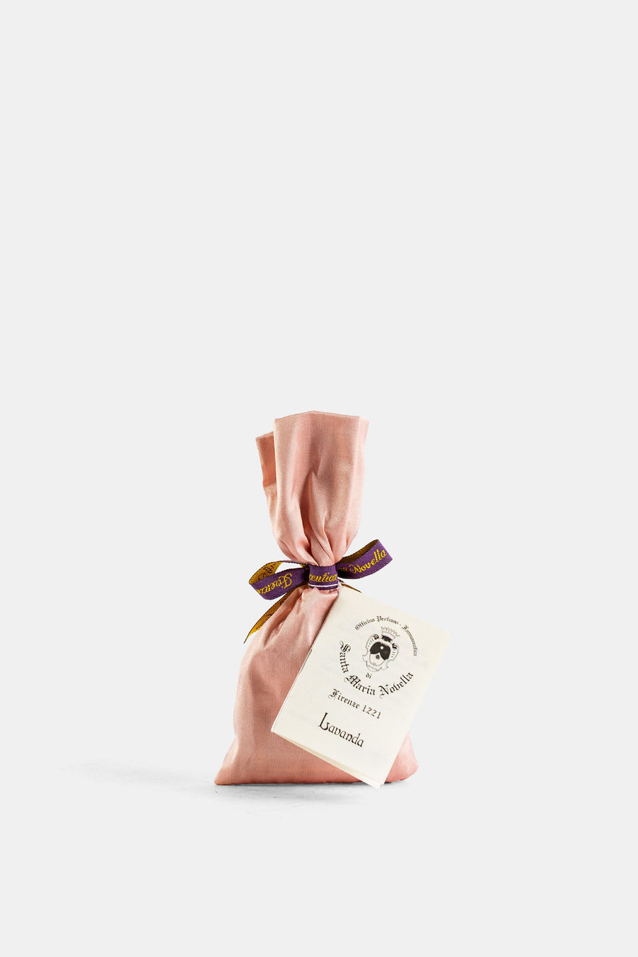Santa Maria Novella Silk lavender pouch in pink
