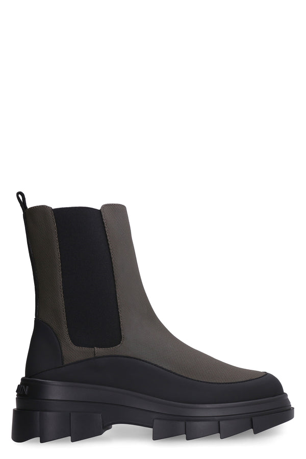 Noho Chelsea Boots Green Technical Fabric