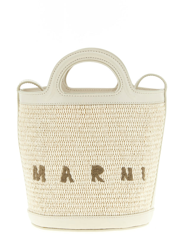 حقيبة دلو Marni — باللون الكريمي