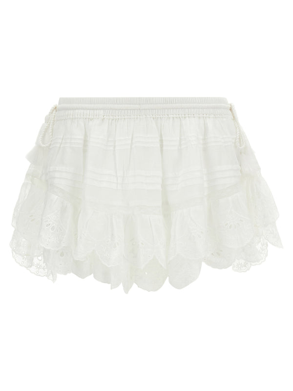 Marant Etoile فستان شورت — أبيض