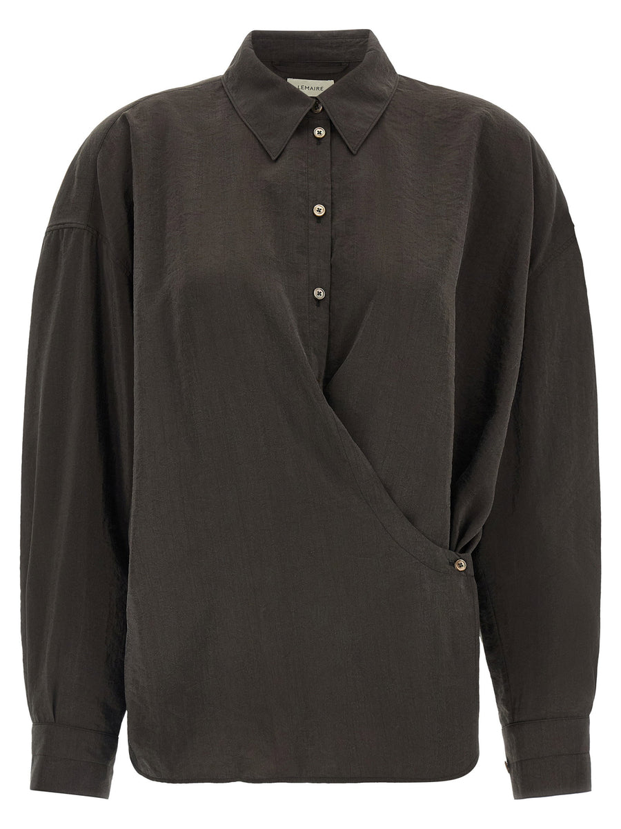 Lemaire Twisted Shirt — charcoal