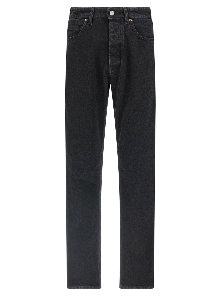 Mm6 Maison Margiela Taped Denim Jeans — Black
