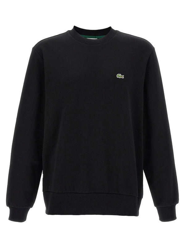 سويتشيرت فليس Lacoste شعار-رقعة - أسود