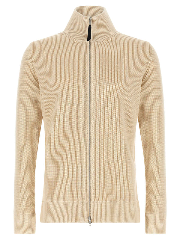 كارديغان Maison Margiela صوف-قطن حياكة كارديغان محبوكضلعياً — بيج