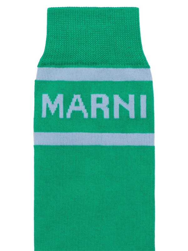 Marni 80% Cotton socks in green